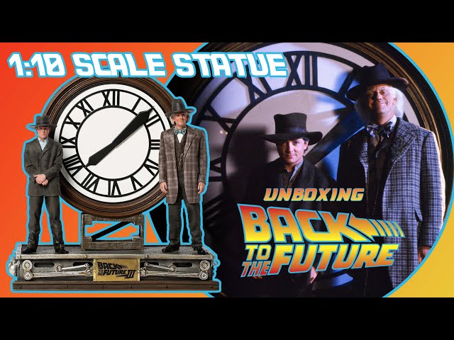 Marty & Doc At The Clock 1:10 Scale Statue | Back To The Future Part III
