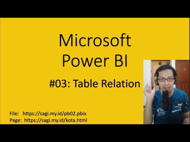Power BI #03: Table Relation