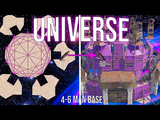 THE UNIVERSE - 4/6 Man Base / Perfect Defence & New Meta Compound in RUST.