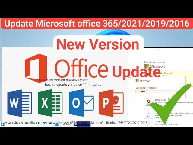 How To Update Microsoft office, Word, Excel, PowerPoint | update ms office | update windows 11