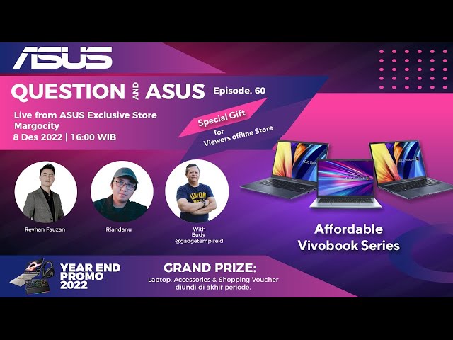 Episode 60 - NEW AFFORDABLE ASUS LAPTOP [LIVE from ASUS Exclusive Store Margocity]