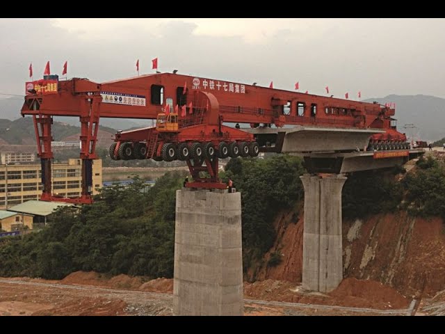 Construction of 350km/h High-Speed Railway with SL900/32 Bridge Girder Erection Machine