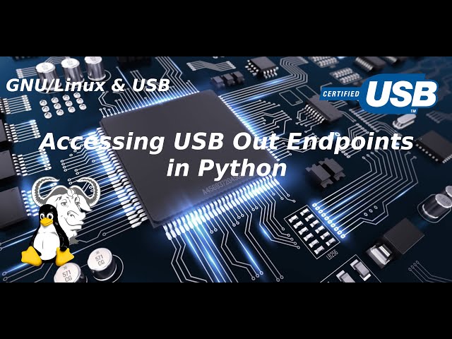 GNU/Linux & USB - Accessing USB Out Endpoints in Python