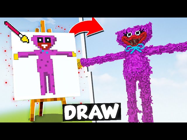 NOOB vs PRO: CATNAP DRAWING BUILD COMPETITION in Minecraft [Episode 15]