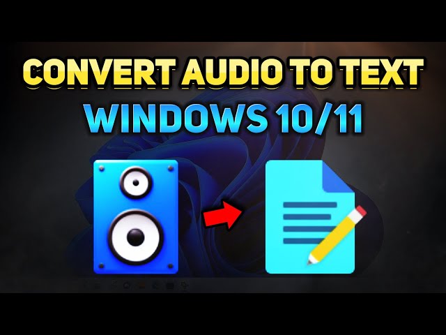 How to Convert Audio or Video to Text for FREE with AI! (Windows 10/11 Tutorial)
