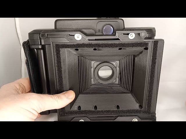 Fuji FP-1 conversion from packfilm to 4x5 graflok, including Lomograflok! A Lo-Fi invention!