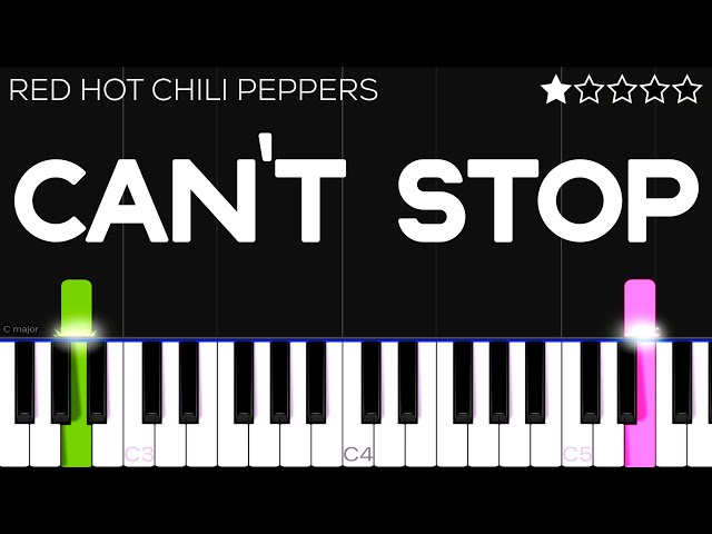 Red Hot Chili Peppers - Can’t Stop | EASY Piano Tutorial