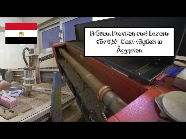 Selbstgebaute Lasercutter und Fräsen in Ägypten gefunden | Makerlab besucht