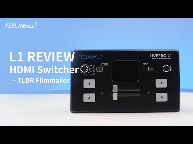 FEELWORLD L1 Review | Simple Live Streaming Solution with OBS | 4 HDMI Inputs-@TLDR_filmmaker