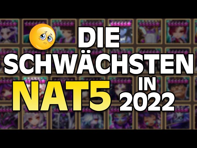 Diese Nat5 brauchen DRINGEND Verbesserungen! Die schwächsten Nat5 in 2022 (Summoners War Deutsch)