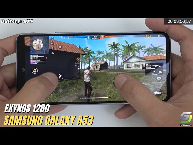 Samsung Galaxy A53 test game Free Fire Mobile