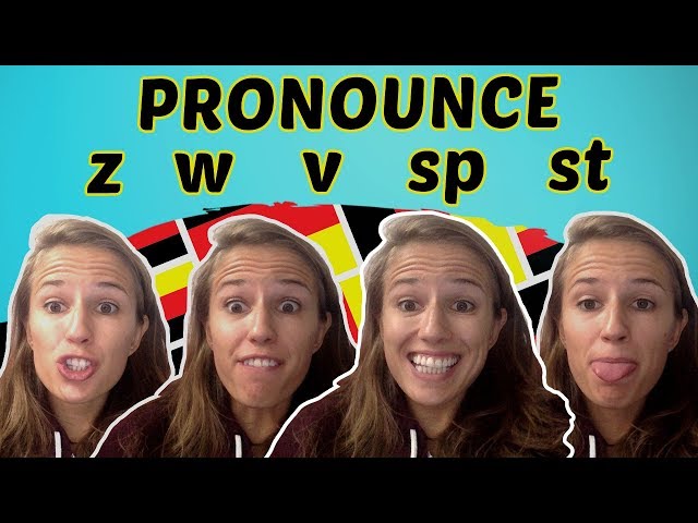 GERMAN PRONUNCIATION 11: Learn to Pronounce Z, W and V, SP and ST ✌️✌️✌️