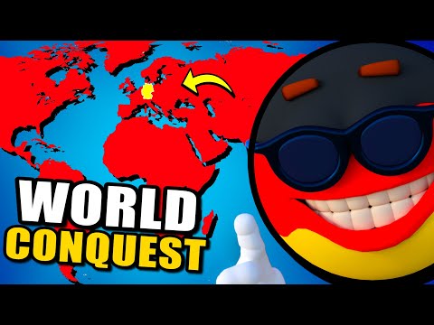 I Conquered EVERY COUNTRY in the World as Germany in 3 Hours... (Countryball Game)