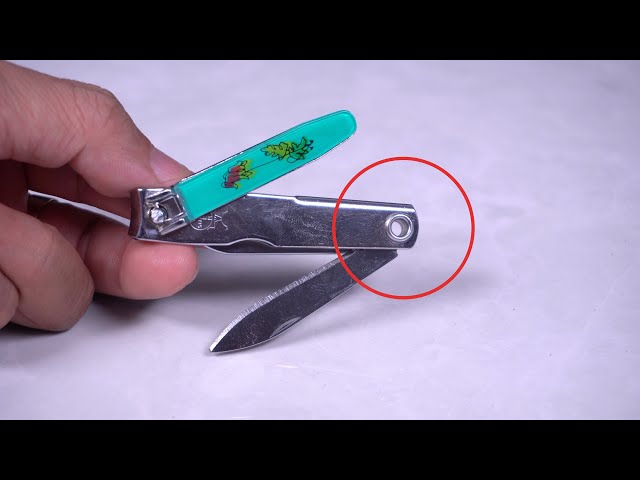 Few people know these secret ideas, Nail Clipper small round hole life Hacks