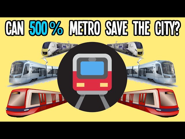 Maximum Metro Trains To Save My City in Cities Skylines!