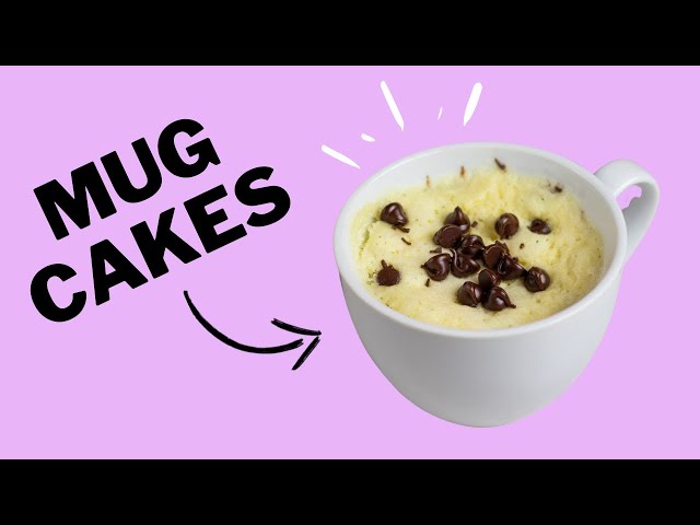 2 Minute Vanilla Mug Cake Back to School Treat Ideas