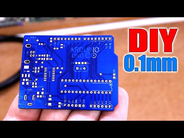 Homemade PCBs with Fiber Laser - 0.1mm Clearance