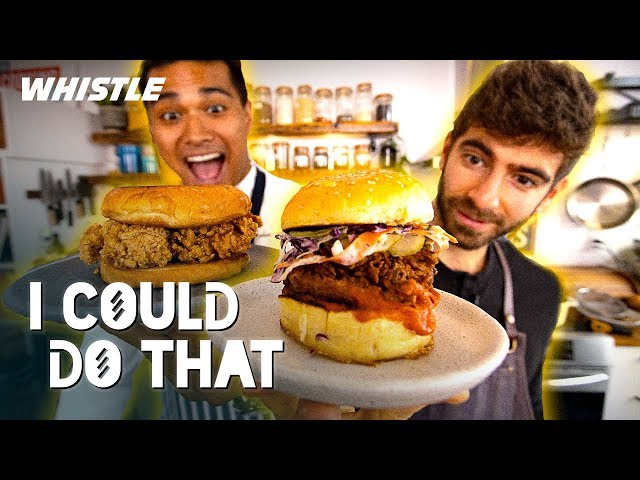 Popeyes Chicken Sandwich CHALLENGE: Pro Chef vs. YouTube Chef!