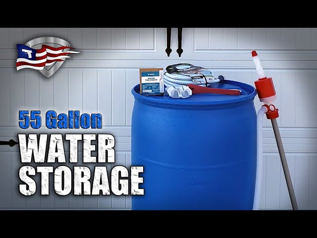 55 Gallon Water Barrel / Long Term Emergency Water Storage