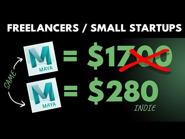 Maya Indie License: 85% OFF for Freelancers and Small Startups