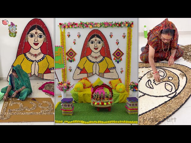 Awesome Things To Make With Peanut Shell || Unique Haldi Decoration || Wedding Decor