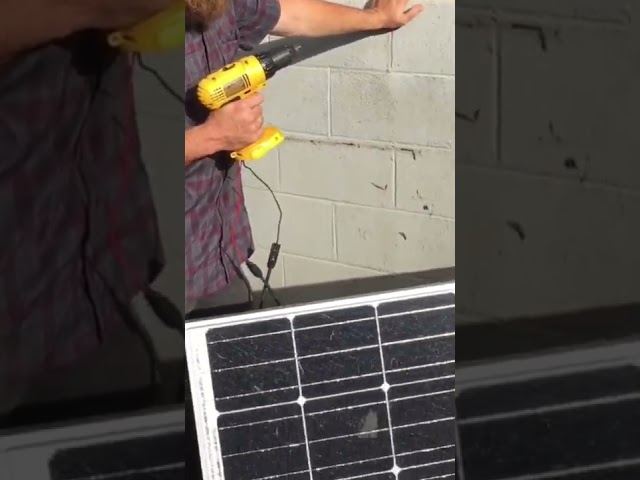 Solar direct cordless drill
