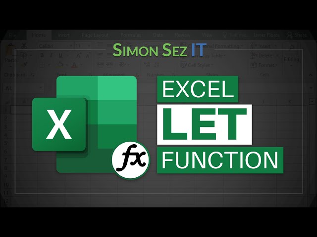 How to Use the LET Function in Microsoft Excel 2021/365
