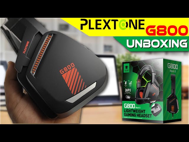 PLEXTON G800 Light Weight Gaming Headphone with Power full Base and Noice Cancellation