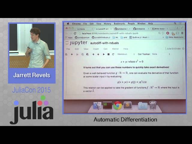 Automatic differentiation | Jarrett Revels | JuliaCon 2015