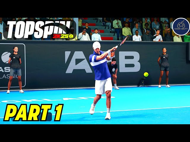 TopSpin 2K25 Career Mode Part 1! A STAR IS BORN!