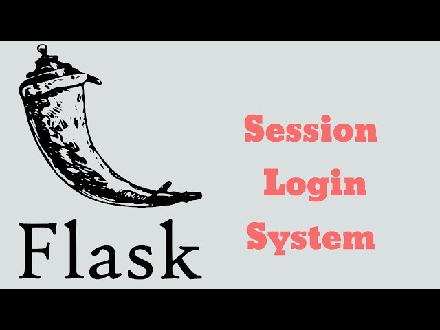 Python Flask Login System With Sessions