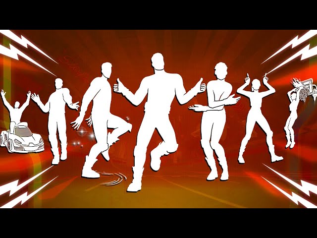 All Popular Fortnite Dances & Emotes! (Bad Guy, Boney Bounce, Lil' Supercar, Back To 74, Rebellious)