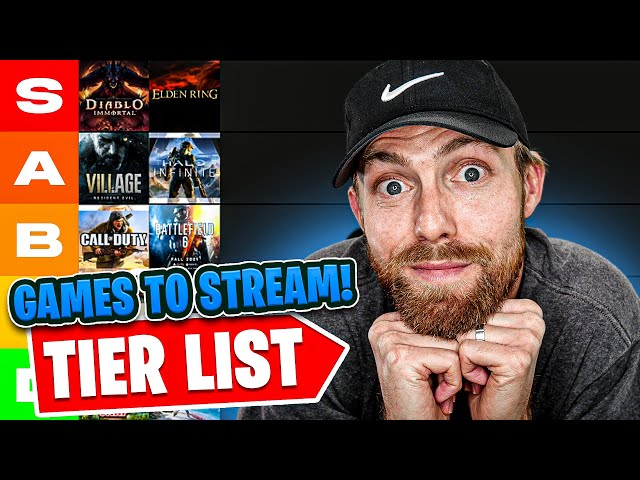 Games to Stream for New Streamers Tier List
