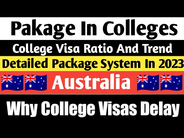 College Package System || Australia Study Visa Update 🇦🇺 || Big Alert|| College Visa Ratio & Trend