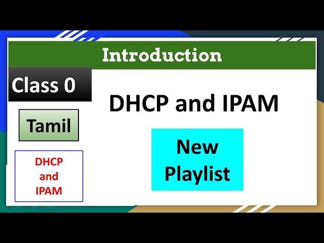 #0 DHCP and IPAM Introduction in Tamil | Huzefa #dhcp #computernetwork
