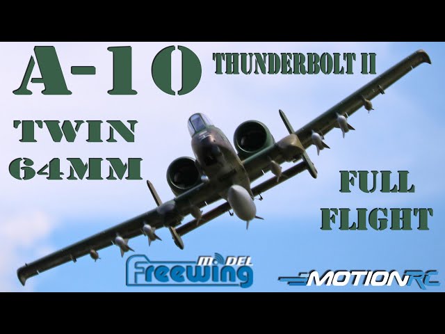 Freewing A-10 Thunderbolt II 64mm V2 EDF Jet Flight | Motion RC
