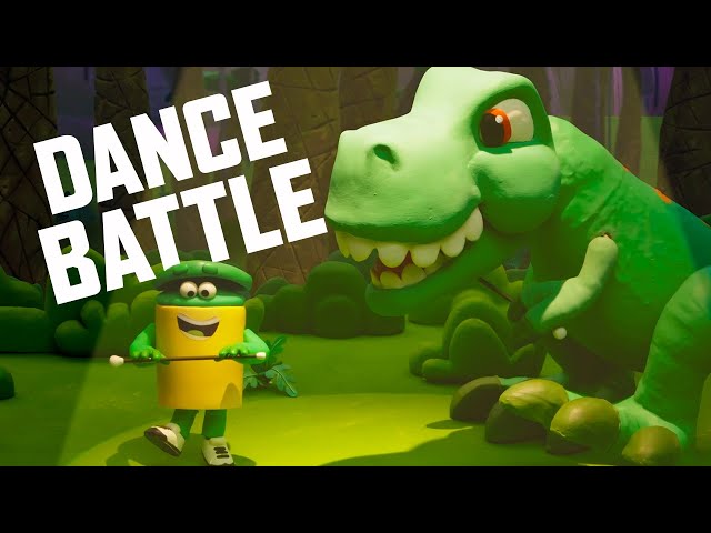 Dancing Dino 🦖 Funny Cartoons for Kids 💃 The Play-Doh Show ⭐️