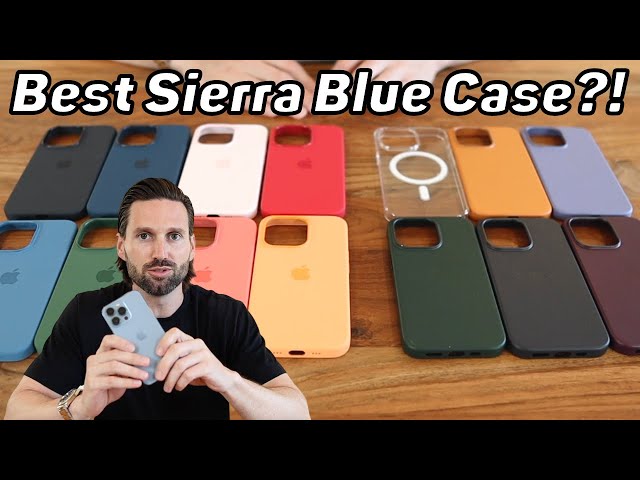 iPhone 13 Pro Sierra Blue | What is the BEST LEATHER and SILICONE Case?!