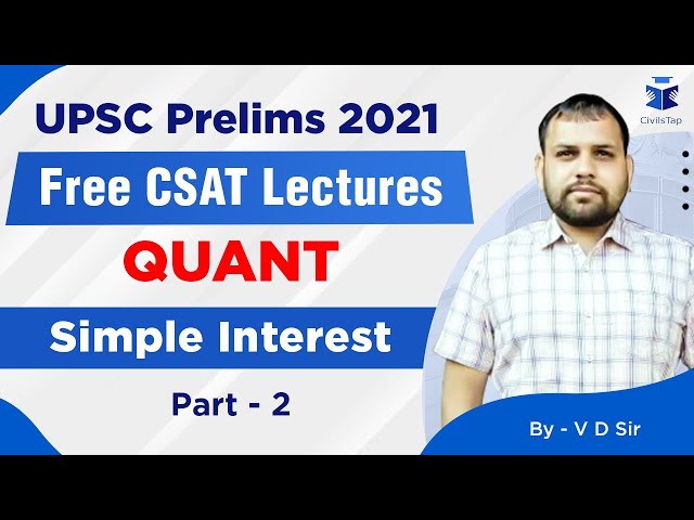 FREE Intensive CSAT Revision | UPSC Prelims 2021 | Quant Day 11