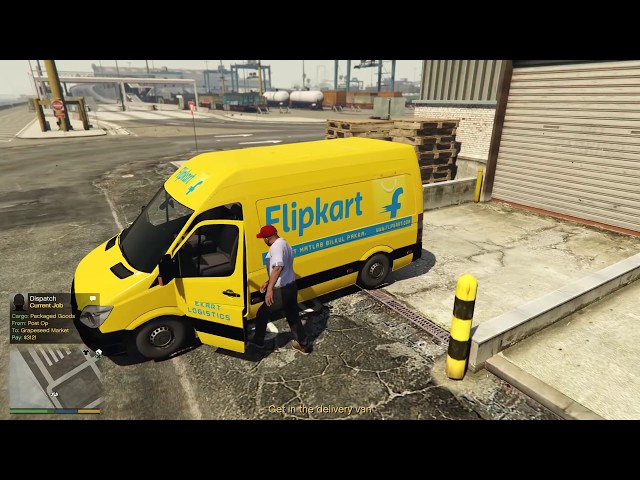 DELIVERY MAN IN GTA 5 MOD [HINDI]