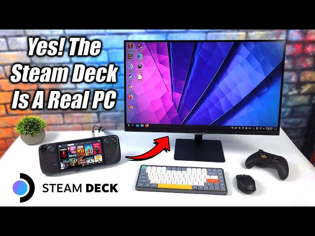 Yes, You Can Use the Steam Deck Like A Real PC! It's Awesome! Desktop Mode Hands-On