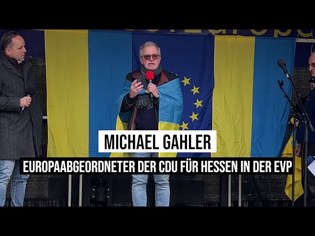 27.11.2022 Frankfurt am Main Michael Gahler MdEP, ständiger Ukraine-Berichterstatter (CDU, CSU, EVP)