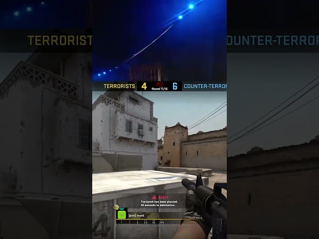 Dylastein's ceiling collapses while playing CSGO #shorts
