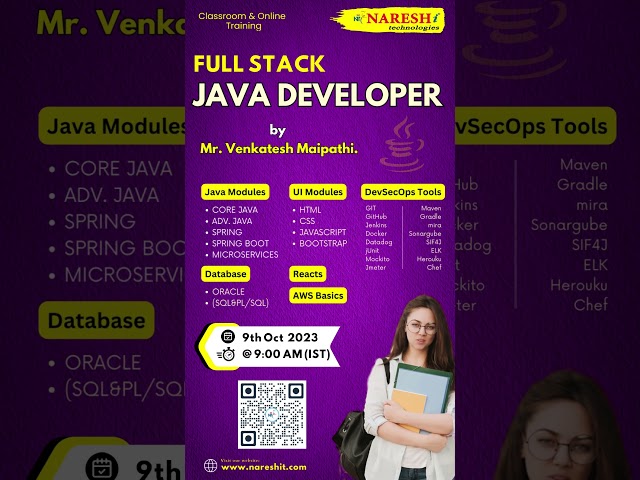 Java Full Stack Developer Learning Path  Zero To Hero | NarershIT
