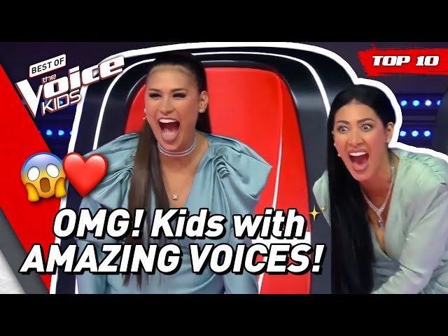 TOP 10 | MOST TALENTED SINGERS in The Voice Kids (part 2)! 😍