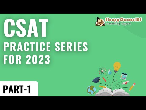 CSAT Practice Series for UPSC Prelims 2023-2024 || Part - 1 || UPSC IAS ||