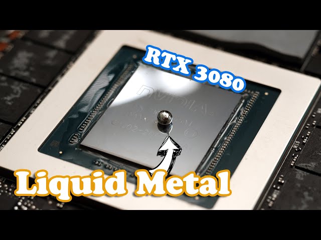 NOOB uses Liquid Metal on an RTX 3080...