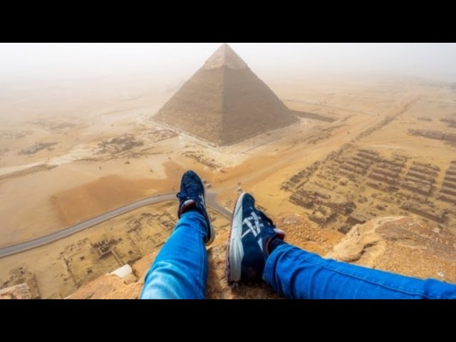 Watch This Teen Illegally Climb Egypt's Great Pyramid