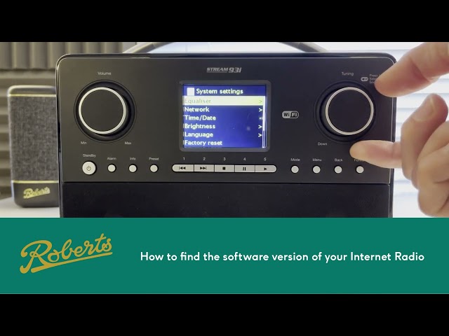 How to find the software version of your Internet Roberts Radio