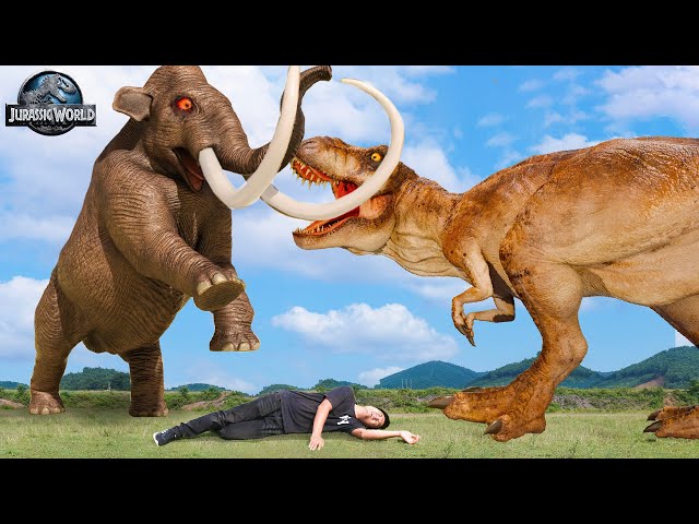 The Best of Dinosaur Attack | T-Rex vs Elephant | Jurassic Park Fan-Made Movie | Dinosaur | Ms.Sandy